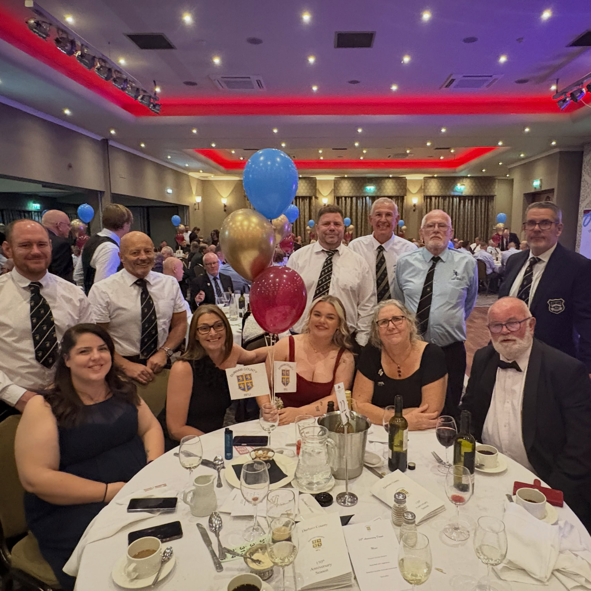Houghton volunteers at the anniversary dinner